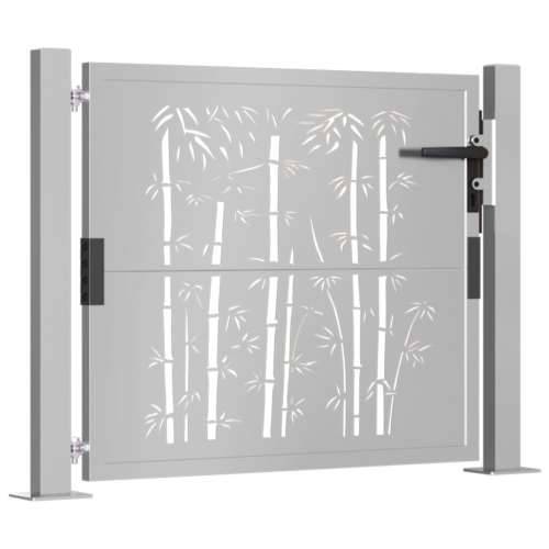 Dvorišna vrata - Vrtna vrata 105 x 105 cm od čelika COR-TEN s uzorkom bambusa - 105 x 105 cm Cijena