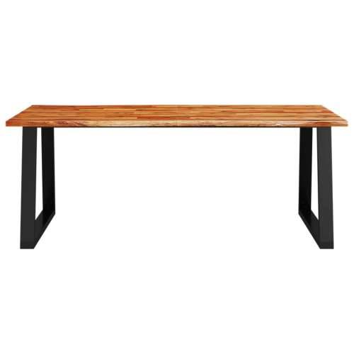 Blagovaonski stol sa živim rubom 200x90x75 cm od drva bagrema - 200 x 90 x 75 cm 1 Cijena