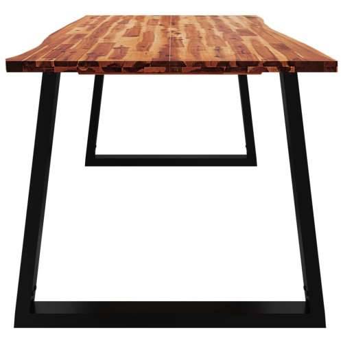 Blagovaonski stol sa živim rubom 200x90x75 cm od drva bagrema - 200 x 90 x 75 cm 1 Cijena