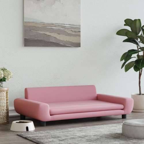 Krevet za pse ružičasti 100 x 54 x 33 cm baršunasti