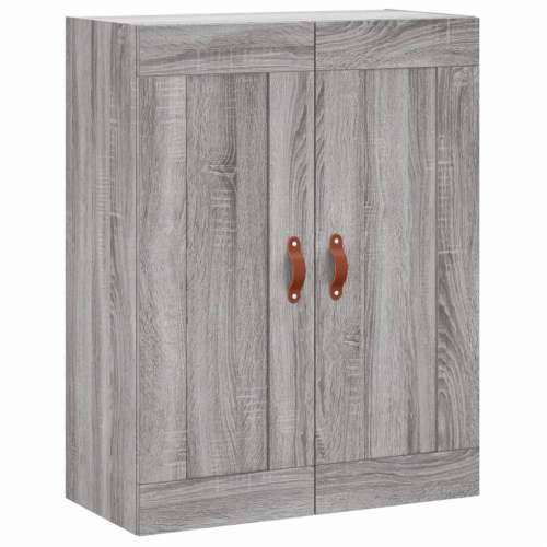 Visoka komoda siva sonome 69,5x34x180 cm od konstruiranog drva - Sivi hrast sonoma 1 3 police Cijena