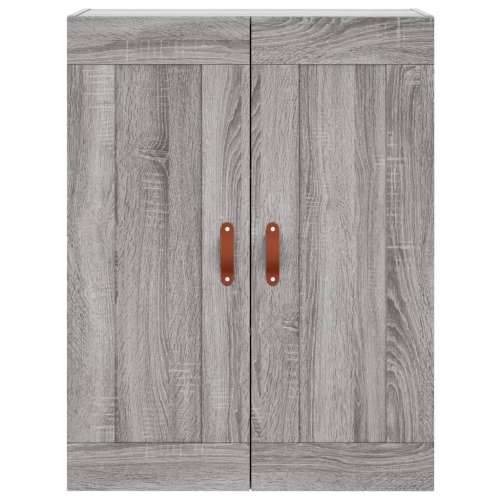 Visoka komoda siva sonome 69,5x34x180 cm od konstruiranog drva - Sivi hrast sonoma 1 3 police Cijena