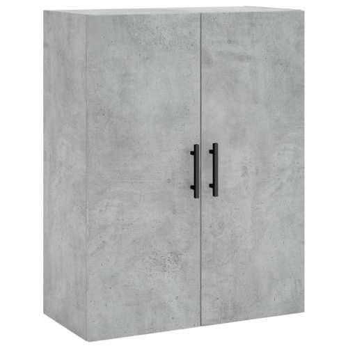 Visoka komoda siva betona 69,5x34x180 cm od konstruiranog drva - Beton siva 1 3 police Cijena