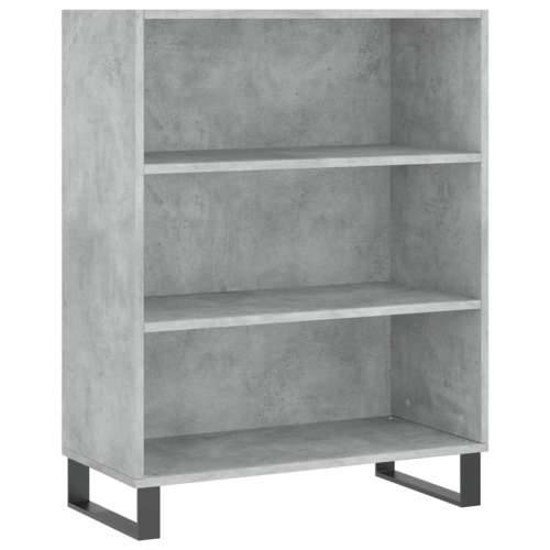 Visoka komoda siva betona 69,5x34x180 cm od konstruiranog drva - Beton siva 1 3 police Cijena