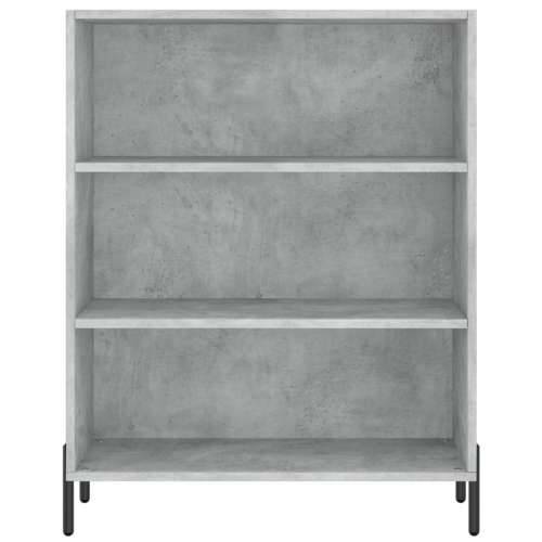 Visoka komoda siva betona 69,5x34x180 cm od konstruiranog drva - Beton siva 1 3 police Cijena