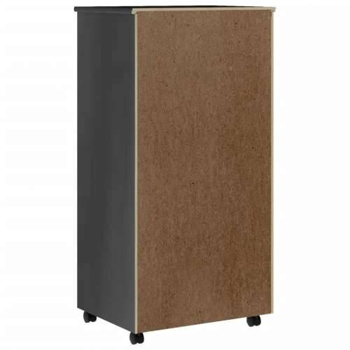 Pokretni ormarić s ladicama MOSS sivi od masivne borovine - Siva 53 x 39 x 103 cm 1 Cijena
