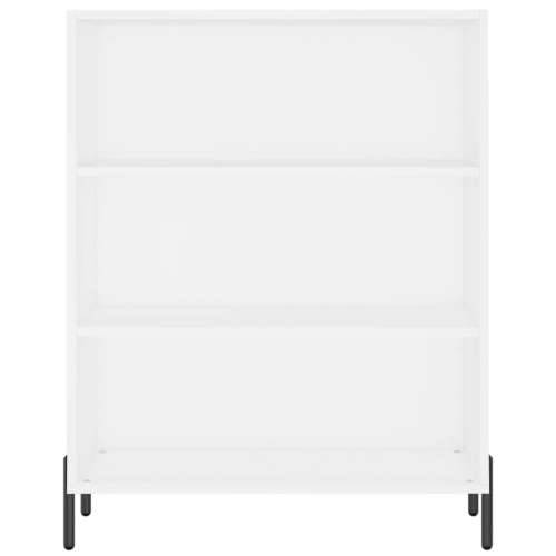 Visoka komoda bijela 69,5x34x180 cm konstruirano drvo - Bijela 1 3 police Cijena
