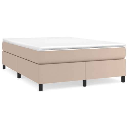 Krevet s oprugama i madrac cappuccino 160x200cm od umjetne kože - Boja cappuccina 160 x 200 cm 35 cm Cijena