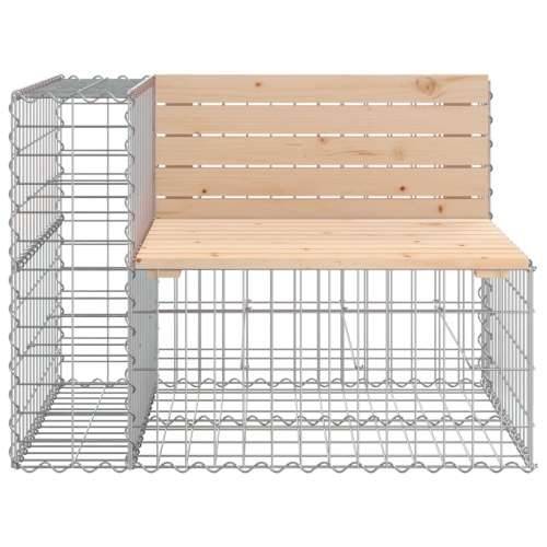 Vrtna klupa s gabionskim dizajnom 184x71x65,5 cm od borovine - Prirodna boja bora 1 Cijena