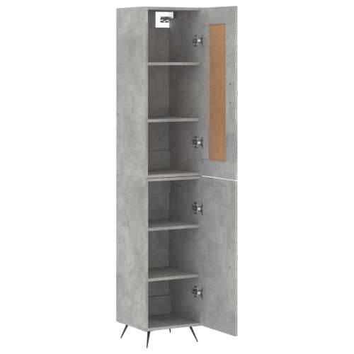 Visoka komoda siva betona 34,5x34x180 cm od konstruiranog drva - Beton siva 1 1 vrata Cijena