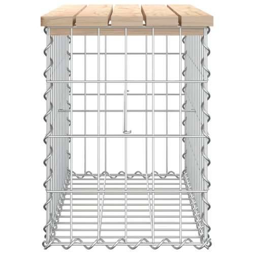 Vrtna klupa s gabionskim dizajnom 63x31,5x42cm masivna borovina - Prirodna boja bora 63 x 31,5 x 42 cm 1 Cijena