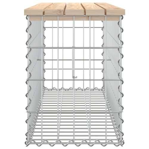 Vrtna klupa s gabionskim dizajnom 103x31,5x42 cm od borovine - Prirodna boja bora 103 x 31,5 x 42 cm 1 Cijena