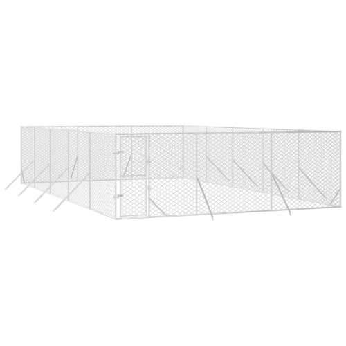 Vanjski kavez za pse srebrni 6 x 10 x 2 m od pocinčanog čelika - 6 x 10 x 2 m 1 Cijena