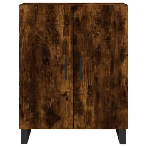 Visoka komoda dimljeni hrast 69,5x34x180 cm konstruiranog drva - Dimljeni hrast 1 2 vrata Cijena