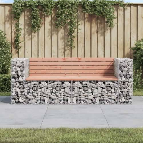 Vrtna klupa s gabionskim dizajnom 184x71x65,5 cm drvo duglazije - Prirodni douglas 1 Cijena