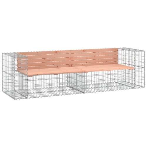 Vrtna klupa s gabionskim dizajnom 244x71x65,5 cm drvo duglazije - Prirodni douglas 1 Cijena
