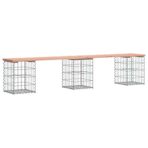 Vrtna klupa s gabionskim dizajnom 203x31x42 cm drvo duglazije Prirodni douglas 203 x 31 x 42 cm 1 Cijena