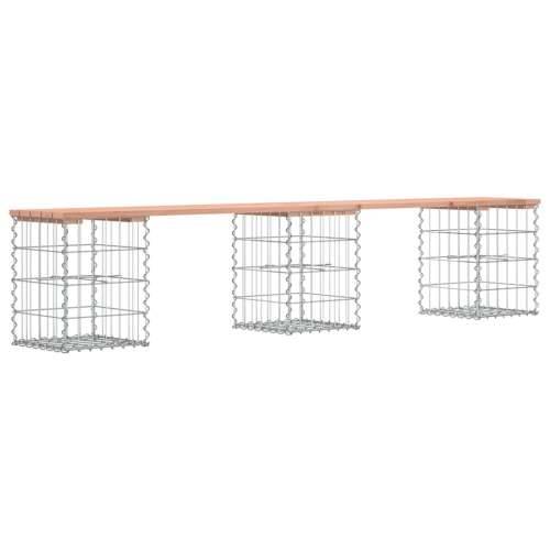 Vrtna klupa s gabionskim dizajnom 203x31x42 cm drvo duglazije - Prirodni douglas 203 x 31 x 42 cm 1 Cijena