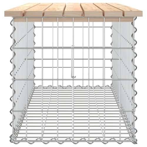 Vrtna klupa s gabionskim dizajnom 103x44x42 cm masivna borovina Prirodna boja bora 103 x 44 x 42 cm 1 Cijena