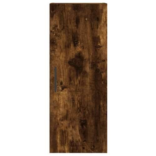 Visoka komoda dimljeni hrast 34,5x34x180cm konstruiranog drva - Dimljeni hrast 1 3 ladice Cijena