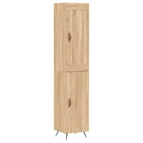 Visoka komoda hrasta sonome 34,5x34x180cm od konstruiranog drva - sonoma hrast 1 1 vrata Cijena
