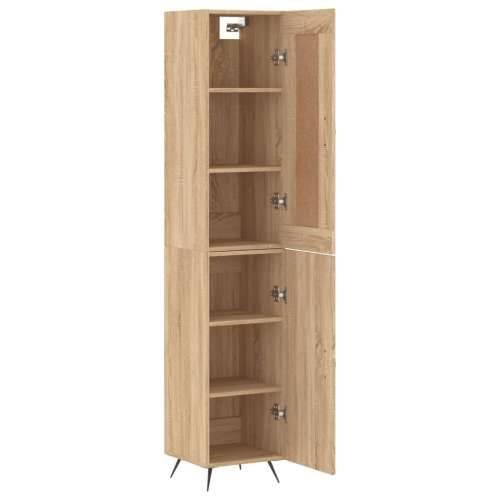 Visoka komoda hrasta sonome 34,5x34x180cm od konstruiranog drva - sonoma hrast 1 1 vrata Cijena
