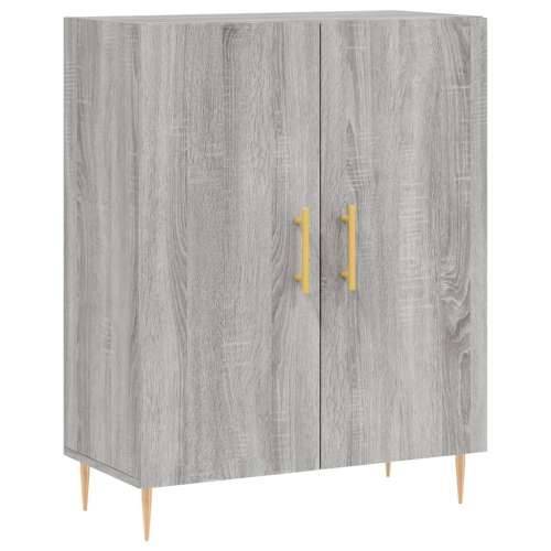 Visoka komoda siva sonome 69,5x34x180 cm od konstruiranog drva - Sivi hrast sonoma 1 2 vrata Cijena