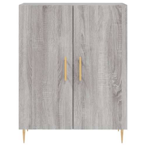 Visoka komoda siva sonome 69,5x34x180 cm od konstruiranog drva - Sivi hrast sonoma 1 2 vrata Cijena