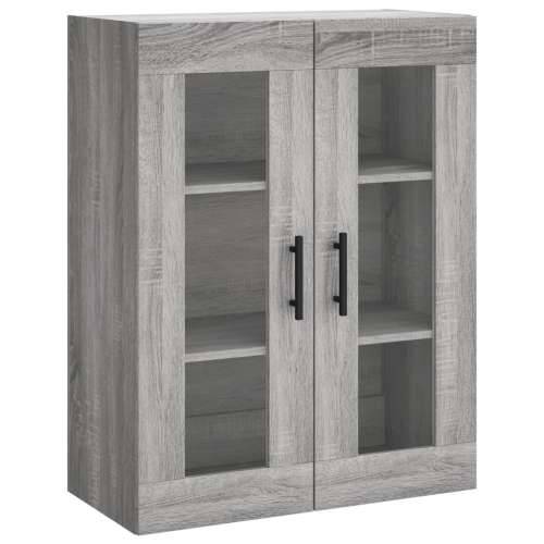 Visoka komoda siva sonome 69,5x34x180 cm od konstruiranog drva - Sivi hrast sonoma 1 2 vrata Cijena