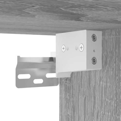 Visoka komoda siva sonome 69,5x34x180 cm od konstruiranog drva - Sivi hrast sonoma 1 2 vrata Cijena