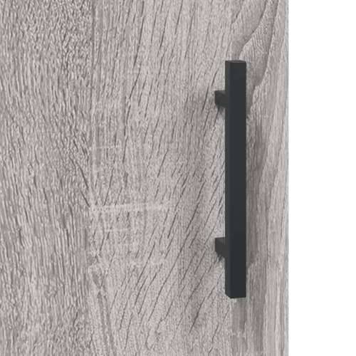 Visoka komoda siva sonome 69,5x34x180 cm od konstruiranog drva - Sivi hrast sonoma 1 2 vrata Cijena