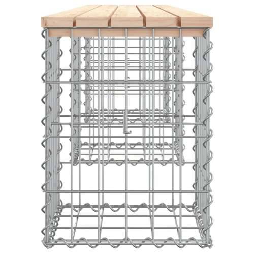 Vrtna klupa s gabionskim dizajnom 203x31x42 cm masivna borovina - Prirodna boja bora 203 x 31 x 42 cm 1 Cijena