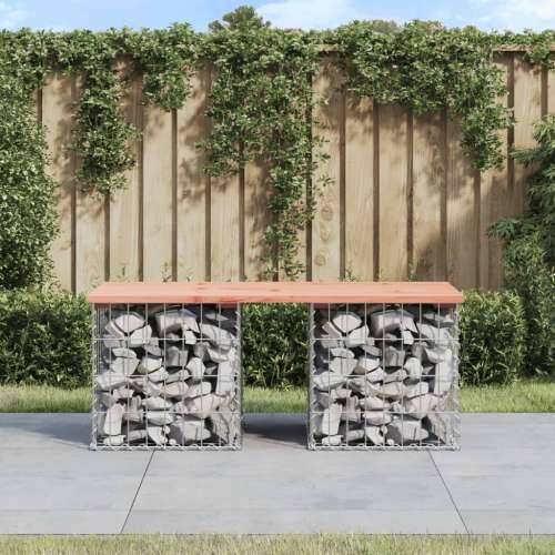 Vrtna klupa s gabionskim dizajnom 103x44x42 cm drvo duglazije - Prirodni douglas 44 x 103 x 42 cm 1 Cijena