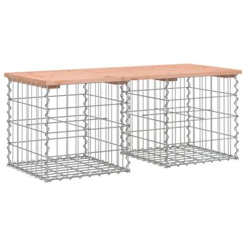 Vrtna klupa s gabionskim dizajnom 103x44x42 cm drvo duglazije - Prirodni douglas 44 x 103 x 42 cm 1 Cijena