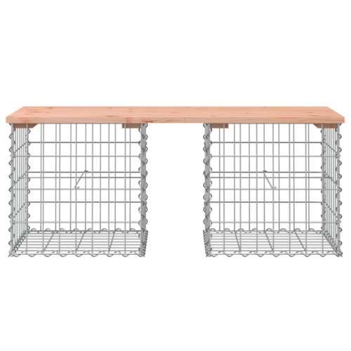 Vrtna klupa s gabionskim dizajnom 103x44x42 cm drvo duglazije - Prirodni douglas 44 x 103 x 42 cm 1 Cijena