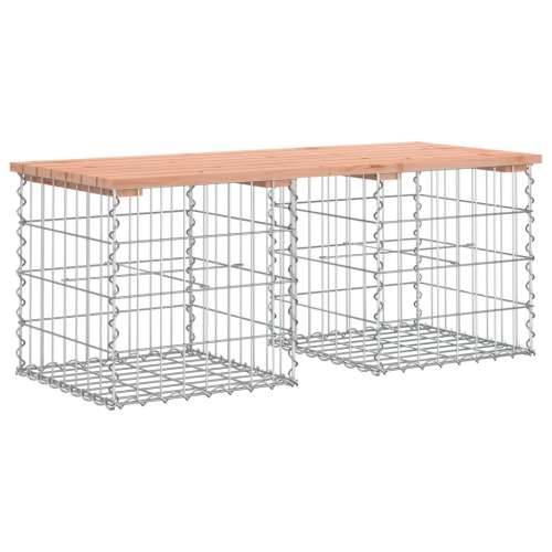 Vrtna klupa s gabionskim dizajnom 103x44x42 cm drvo duglazije - Prirodni douglas 44 x 103 x 42 cm 1 Cijena