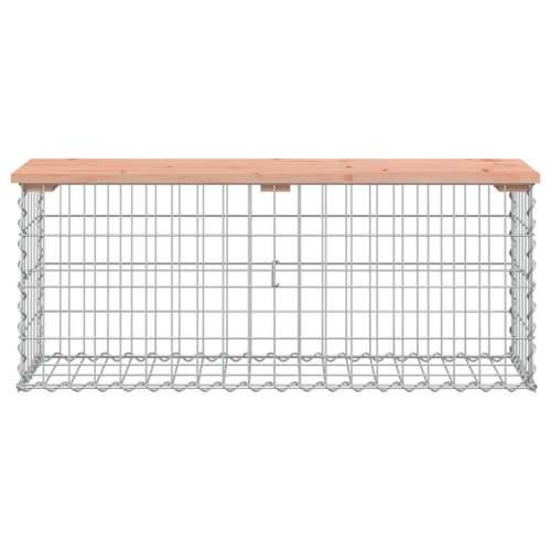 Vrtna klupa s gabionskim dizajnom 103x31,5x42 cm drvo duglazije - Prirodni douglas 103 x 31,5 x 42 cm 1 Cijena