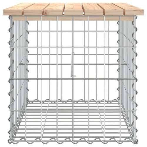 Vrtna klupa s gabionskim dizajnom 63x44x42 cm masivna borovina - Prirodna boja bora 63 x 44 x 42 cm 1 Cijena