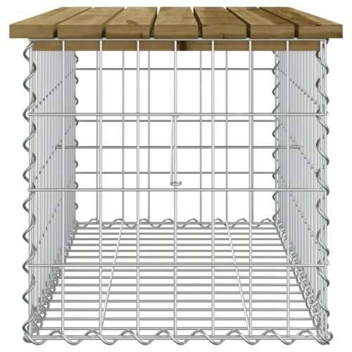 Vrtna klupa s gabionskim dizajnom 83 x 44 x 42 cm od borovine Tamno smeđa 83 x 44 x 42 cm 1 Cijena