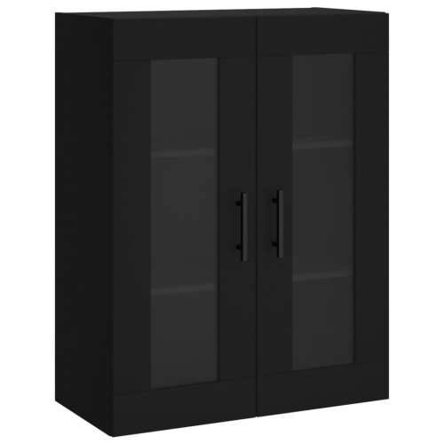 Visoka komoda crni 69,5x34x180 cm konstruirano drvo - Crna 1 2 vrata Cijena