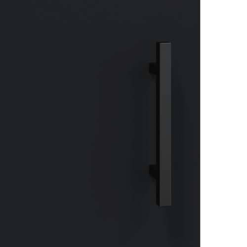Visoka komoda crni 69,5x34x180 cm konstruirano drvo - Crna 1 2 vrata Cijena