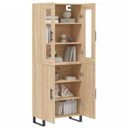 Visoka komoda hrasta sonome 69,5x34x180cm od konstruiranog drva - sonoma hrast 1 2 vrata Cijena