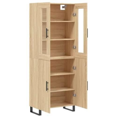 Visoka komoda hrasta sonome 69,5x34x180cm od konstruiranog drva - sonoma hrast 1 2 vrata Cijena