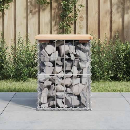 Vrtna klupa s gabionskim dizajnom 33x31x42 cm masivna borovina - Prirodna boja bora 33 x 31 x 42 cm 1 Cijena
