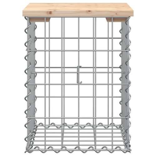 Vrtna klupa s gabionskim dizajnom 33x31x42 cm masivna borovina - Prirodna boja bora 33 x 31 x 42 cm 1 Cijena