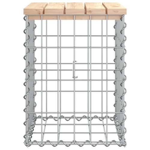 Vrtna klupa s gabionskim dizajnom 33x31x42 cm masivna borovina - Prirodna boja bora 33 x 31 x 42 cm 1 Cijena