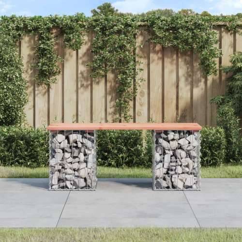 Vrtna klupa s gabionskim dizajnom 103x31x42 cm drvo duglazije Prirodni douglas 103 x 31 x 42 cm 1 Cijena