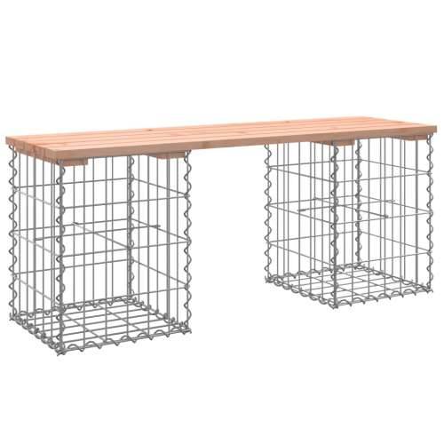 Vrtna klupa s gabionskim dizajnom 103x31x42 cm drvo duglazije Prirodni douglas 103 x 31 x 42 cm 1 Cijena