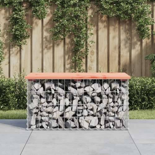 Vrtna klupa s gabionskim dizajnom 83x44x42 cm drvo duglazije Prirodni douglas 83 x 44 x 42 cm 1 Cijena