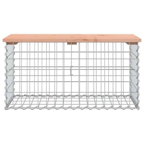 Vrtna klupa s gabionskim dizajnom 83x44x42 cm drvo duglazije - Prirodni douglas 83 x 44 x 42 cm 1 Cijena